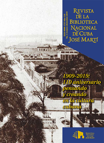 Foto de la portada de la Revista de la Biblioteca Nacional